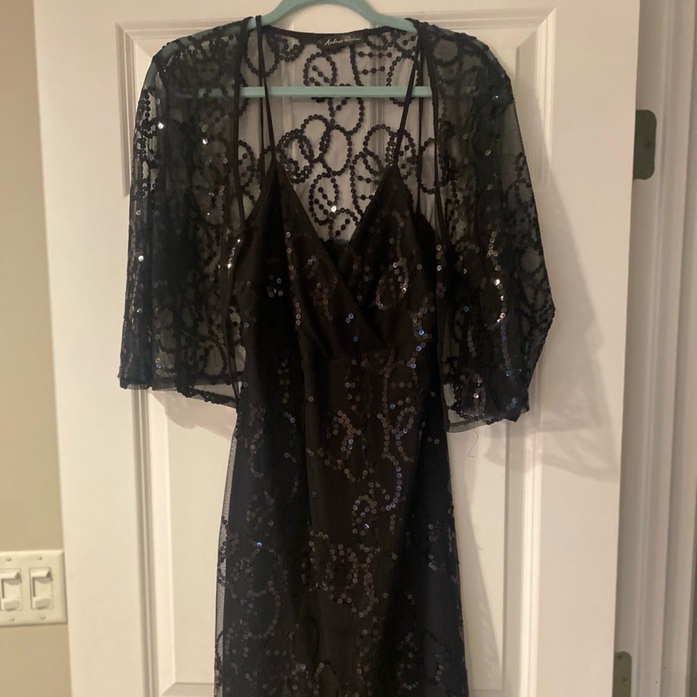 Andrea Quinn Black Sequence dress